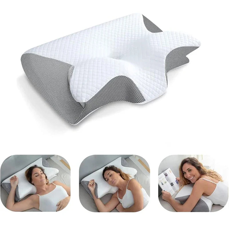 Posturo™ Butterfly Orthopedic Memory Foam Pillow for Neck & Spine Support