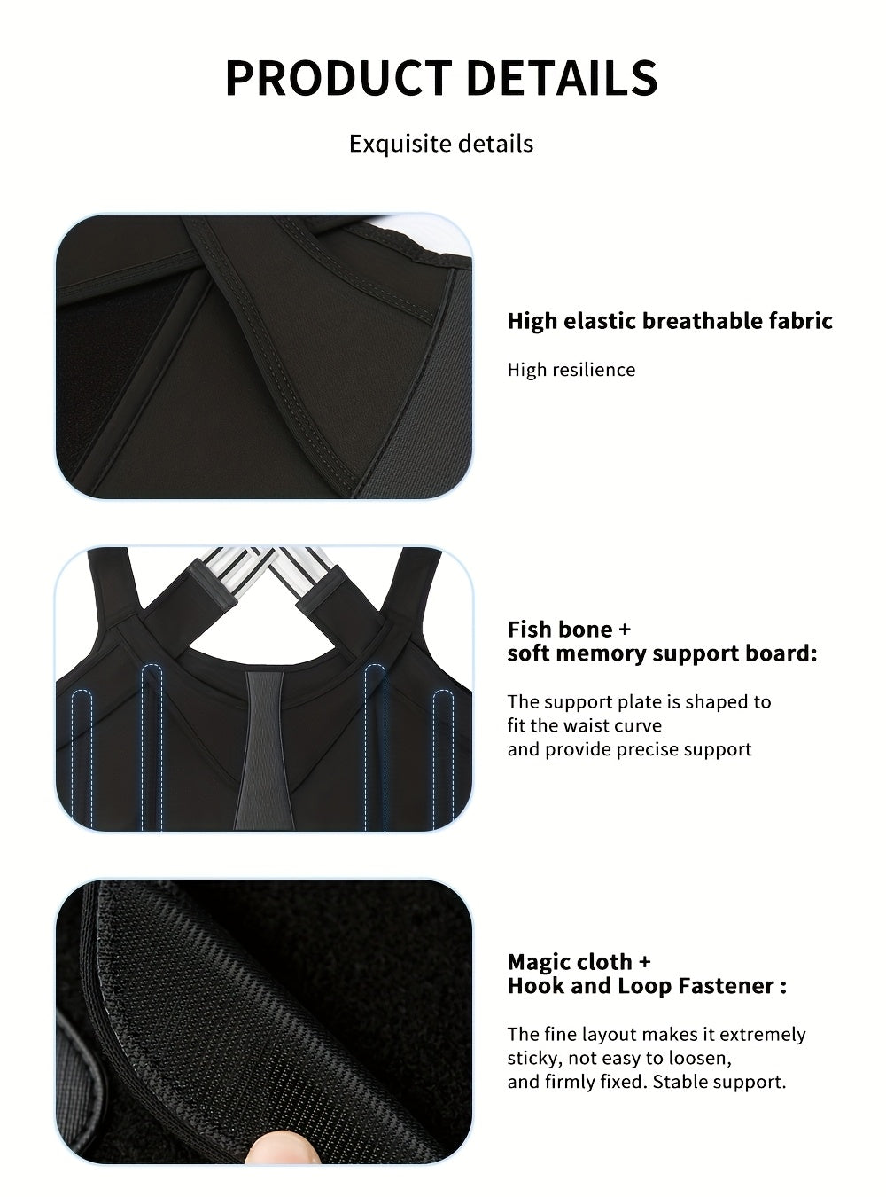 Posturo™ Adjustable Back and Shoulder Posture Corrector (Unisex)