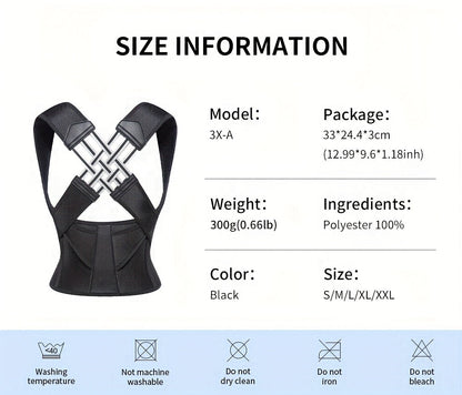 Posturo™ Adjustable Back and Shoulder Posture Corrector (Unisex)