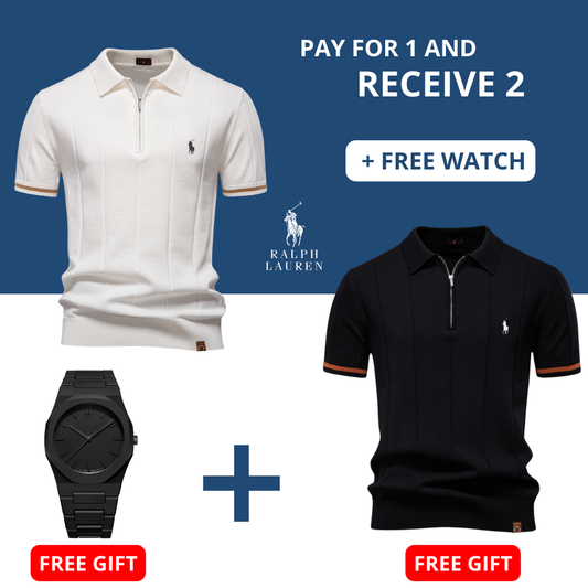 R&L™ Classic knitted polo shirt (Final Sale)
