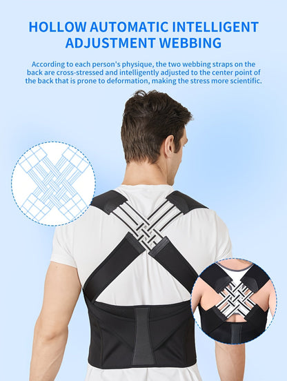 Posturo™ Adjustable Back and Shoulder Posture Corrector (Unisex)
